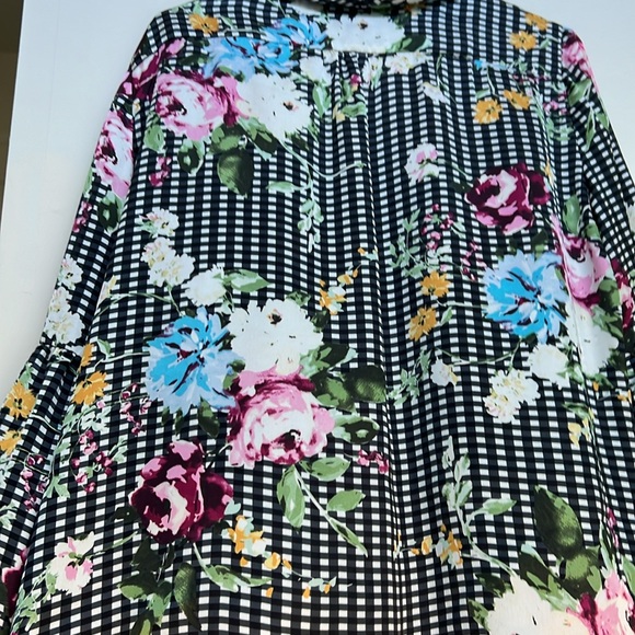 Tahari by ASL Floral Blouse Size Large - Picture 3 of 4